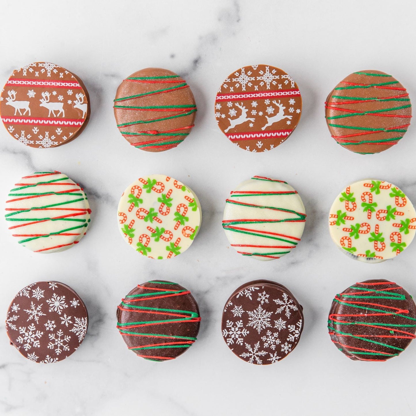 Chocolate Covered Oreos - Christmas