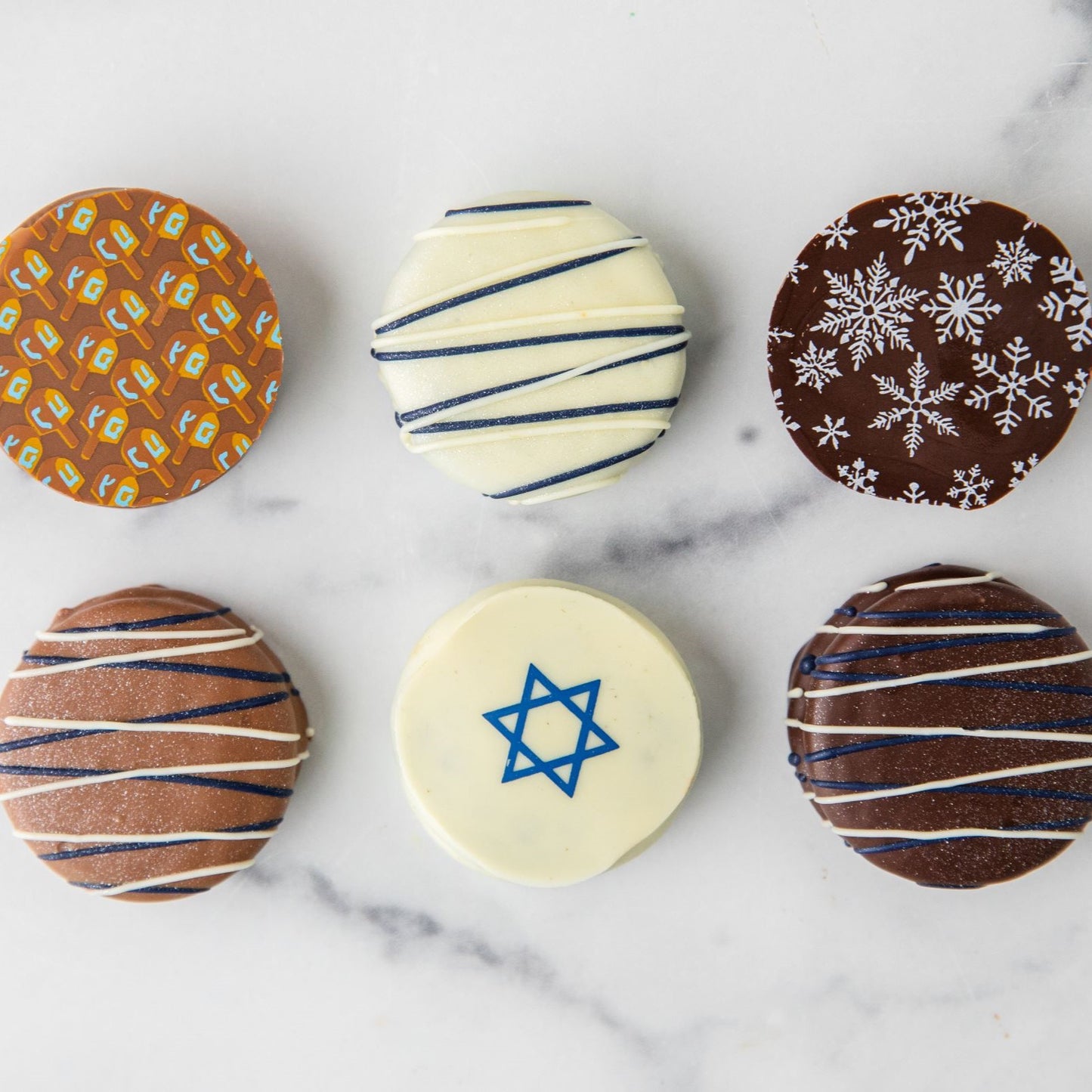 Chocolate Covered Oreos - Hanukkah