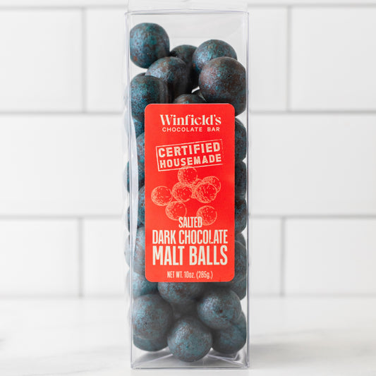 Salted Dark Chocolate Malt Balls
